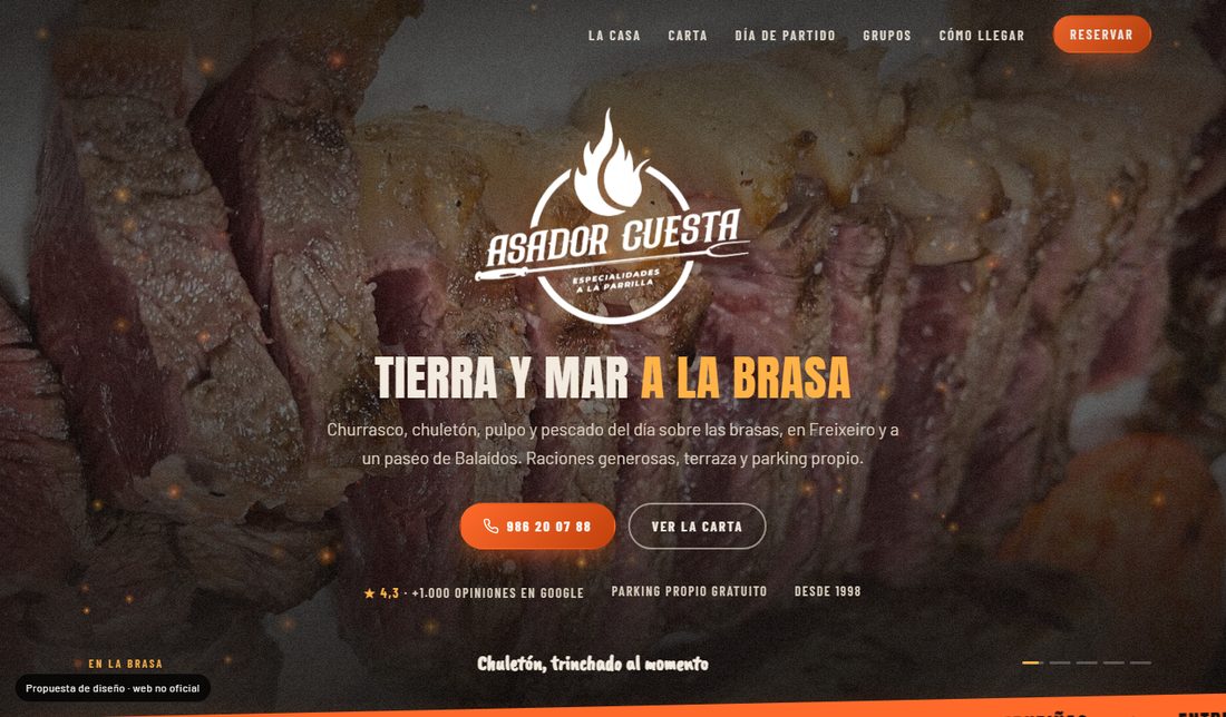 Web de Asador Cuesta